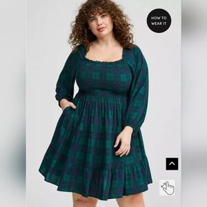 Plus Size Plaid "Outlander" Dress